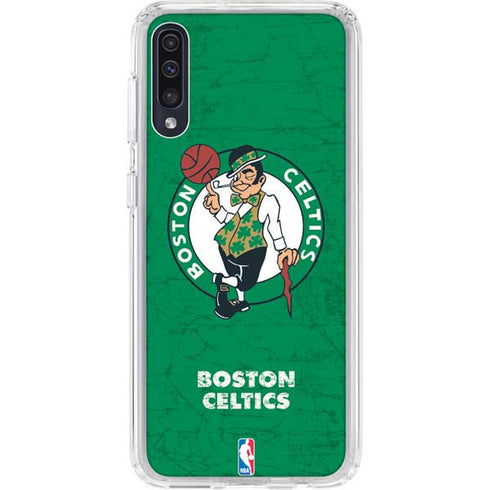 NBA Boston Celtics Green Primary Logo Galaxy A50 Clear Case